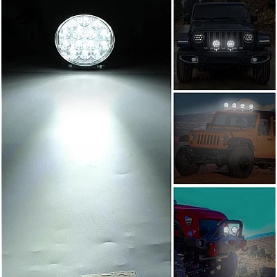 Set 2 Proiectoare LED Rotunde 14 LED uri 35mm 42W SLIM Set 2 Proiectoare LED Rotunde 14 LED uri 35mm 42W SLIM