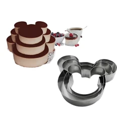 Set 3 forme pentru tort model Mickey Mouse Set 3 forme pentru tort model Mickey Mouse