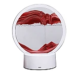 Clepsidra decorativa cu nisip miscator 25 cm ROSU