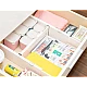 Set 2 organizatoare albe reglabile pentru sertar Set 2 organizatoare albe reglabile pentru sertar