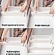 Set 2 organizatoare albe reglabile pentru sertar Set 2 organizatoare albe reglabile pentru sertar