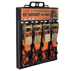 Set 4 chingi ancorare cu clichet 1" x 3 m max 100 kg