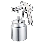 Pistol de vopsit F75 cu aer comprimat cupa dedesubt