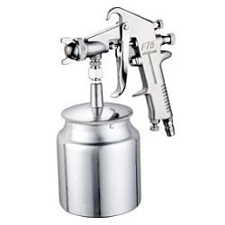 Pistol de vopsit F75 cu aer comprimat cupa dedesubt
