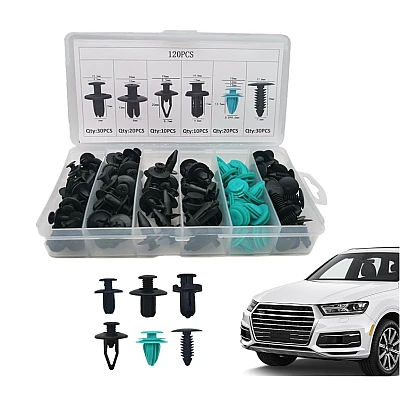 Set Clipsuri Auto Universale 100 Piese de Fixare Set Clipsuri Auto Universale 100 Piese de Fixare