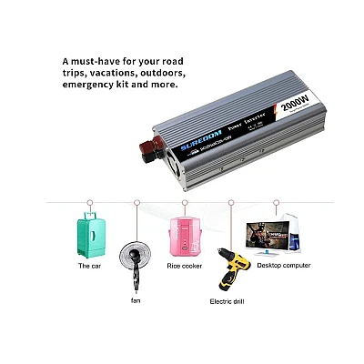 Invertor 12v 220v 2000w Convertor Auto Invertor 12v 220v 2000w Convertor Auto