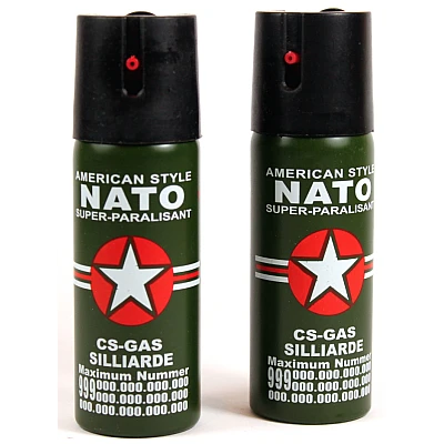 Set 2 Spray NATO paralizant de buzunar Set 2 Spray NATO paralizant de buzunar