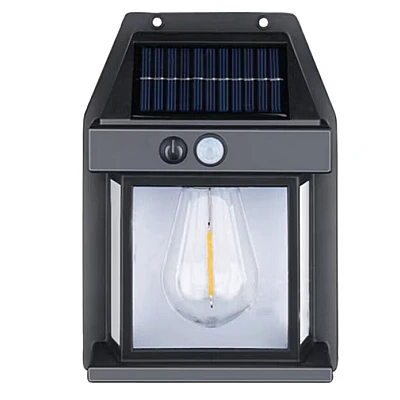 Lampa Led solara CB 888 cu senzor de lumina pentru perete putere 3W Negru Lampa Led solara CB 888 cu senzor de lumina pentru perete putere 3W Negru