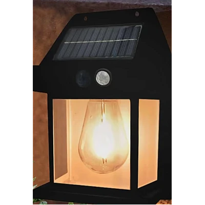 Lampa Led solara CB 888 cu senzor de lumina pentru perete putere 3W Negru Lampa Led solara CB 888 cu senzor de lumina pentru perete putere 3W Negru