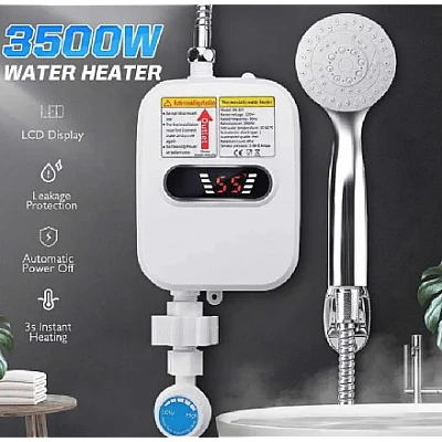 Dus electric pentru autorulota RX-021 Boiler electric instant pentru apa calda cu afisaj digital 3500 W Dus electric pentru autorulota RX-021 Boiler electric instant pentru apa calda cu afisaj digital 3500 W