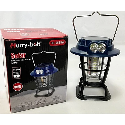 Lampa pentru camping HB 9588W cu panou solar Lampa pentru camping HB 9588W cu panou solar