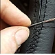 Husa volan Neagra cu ac si ata imitatie piele Husa volan Neagra cu ac si ata imitatie piele