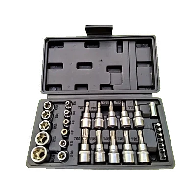 Trusa 29 piese Chei Tubulare Torx si Capete Biti Torx Trusa 29 piese Chei Tubulare Torx si Capete Biti Torx