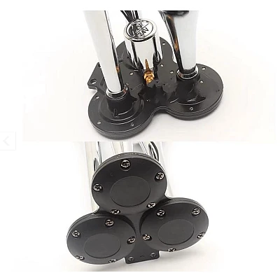 Claxon Auto Puternic 12V / 24V cu 3 Goarne Electrovalva Inclusa Claxon Auto Puternic 12V / 24V cu 3 Goarne Electrovalva Inclusa