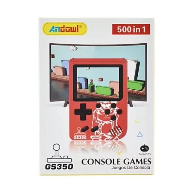 Consola jocuri retro ecran LCD 500 jocuri GS350 Consola jocuri retro ecran LCD 500 jocuri GS350