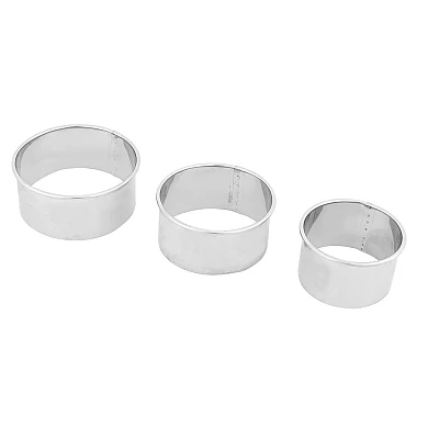 Set 3 forme/cuttere rotunde pentru prajituri CAKE MOLD Set 3 forme/cuttere rotunde pentru prajituri CAKE MOLD