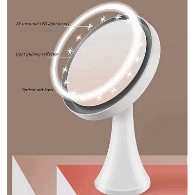 Oglinda Cosmetica si Lampa 2in1 cu 3 Moduri de Iluminare si Senzor Tactil Oglinda Cosmetica si Lampa 2in1 cu 3 Moduri de Iluminare si Senzor Tactil
