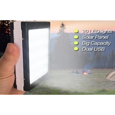 Baterie externa 2.000 mah cu panou solar Baterie externa 2.000 mah cu panou solar