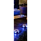 Set 4 lampi solare pentru curte cu picioruse detasabile si led lateral Set 4 lampi solare pentru curte cu picioruse detasabile si led lateral