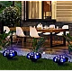 Set 4 lampi solare pentru curte cu picioruse detasabile si led lateral Set 4 lampi solare pentru curte cu picioruse detasabile si led lateral