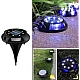 Set 4 lampi solare pentru curte cu picioruse detasabile si led lateral Set 4 lampi solare pentru curte cu picioruse detasabile si led lateral
