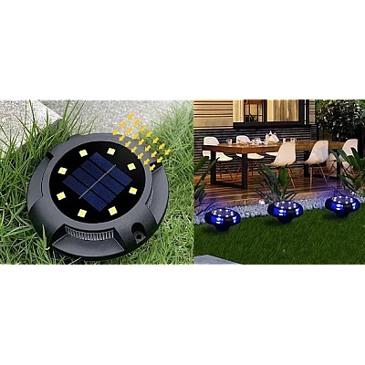 Set 4 lampi solare pentru curte cu picioruse detasabile si led lateral Set 4 lampi solare pentru curte cu picioruse detasabile si led lateral