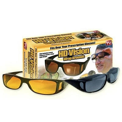 Set 2 Perechi Ochelari pentru Condus zi/noapte HD VISION Unisex Set 2 Perechi Ochelari pentru Condus zi/noapte HD VISION Unisex