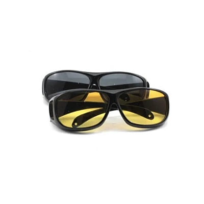 Set 2 Perechi Ochelari pentru Condus zi/noapte HD VISION Unisex Set 2 Perechi Ochelari pentru Condus zi/noapte HD VISION Unisex