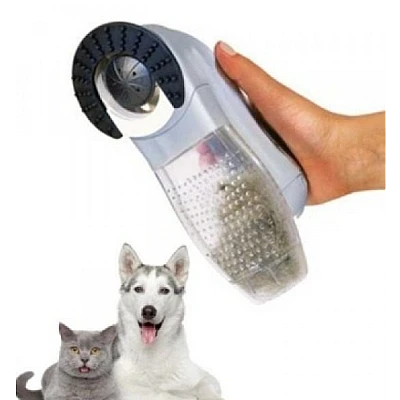 Perie electrica ShedPAL cu vacuum pentru curatat parul de animale Perie electrica ShedPAL cu vacuum pentru curatat parul de animale
