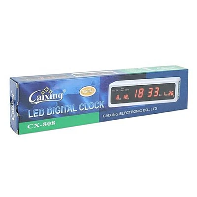 Ceas electronic de perete cu afisaj LED Caixing CX-808 Ceas electronic de perete cu afisaj LED Caixing CX-808