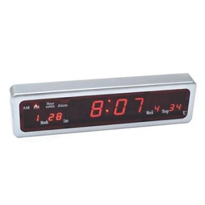 Ceas electronic de perete cu afisaj LED Caixing CX-808 Ceas electronic de perete cu afisaj LED Caixing CX-808