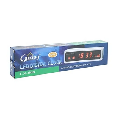 Ceas electronic de perete cu afisaj LED Caixing CX-808 Ceas electronic de perete cu afisaj LED Caixing CX-808