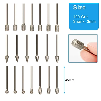 Set 20 Freze Diamantate BIAX MARI 6mm Set 20 Freze Diamantate BIAX MARI 6mm