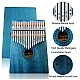 Kalimba 101 Instrument muzical ALBASTRU din lemn 17 note Kalimba 101 Instrument muzical ALBASTRU din lemn 17 note
