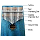 Kalimba 101 Instrument muzical ALBASTRU din lemn 17 note Kalimba 101 Instrument muzical ALBASTRU din lemn 17 note