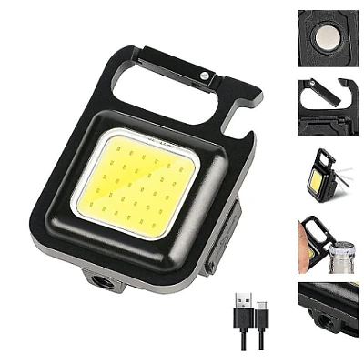 Mini lanterna portabila 800 lumeni cu baza magnetica Mini lanterna portabila 800 lumeni cu baza magnetica