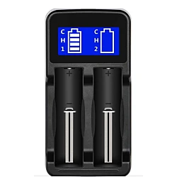 Incarcator cu display HD 8991B cu 2 porturi pentru acumulatori alimentare USB 5V