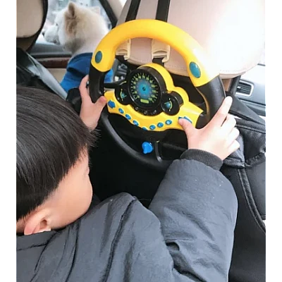 Volan interactiv cu lumini si sunete Learning Simulate Driver galben Volan interactiv cu lumini si sunete Learning Simulate Driver galben