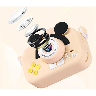 Camera foto/video pentru copii ecran LCD MICKEY GALBEN Camera foto/video pentru copii ecran LCD MICKEY GALBEN