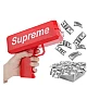 Pistol SUPREME de aruncat bani sau pliante, pentru petreceri si aniversari Pistol SUPREME de aruncat bani sau pliante, pentru petreceri si aniversari