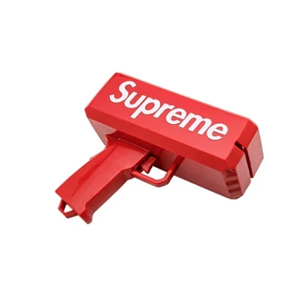 Pistol SUPREME de aruncat bani sau pliante, pentru petreceri si aniversari Pistol SUPREME de aruncat bani sau pliante, pentru petreceri si aniversari