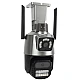 Camera de supraveghere dubla WIFI 8MP exterior/interior Ultra HD 5X zoom comunicare bidirectionala GRI Camera de supraveghere dubla WIFI 8MP exterior/interior Ultra HD 5X zoom comunicare bidirectionala GRI