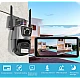 Camera de supraveghere dubla WIFI 8MP exterior/interior Ultra HD 5X zoom comunicare bidirectionala GRI Camera de supraveghere dubla WIFI 8MP exterior/interior Ultra HD 5X zoom comunicare bidirectionala GRI