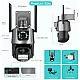 Camera de supraveghere dubla WIFI 8MP exterior/interior Ultra HD 5X zoom comunicare bidirectionala GRI Camera de supraveghere dubla WIFI 8MP exterior/interior Ultra HD 5X zoom comunicare bidirectionala GRI