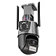 Camera de supraveghere dubla WIFI 8MP exterior/interior Ultra HD 5X zoom comunicare bidirectionala GRI Camera de supraveghere dubla WIFI 8MP exterior/interior Ultra HD 5X zoom comunicare bidirectionala GRI