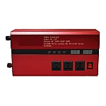 Invertor cu Display Dublu 5000W 12-220V Port-uri USB Priza ROSU