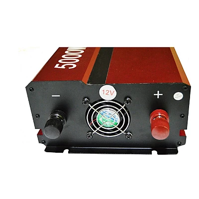 Invertor cu Display Dublu 5000W 12-220V Port-uri USB Priza ROSU Invertor cu Display Dublu 5000W 12-220V Port-uri USB Priza ROSU