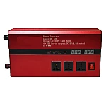 Invertor cu Display Dublu 3000W 12-220V Port-uri USB Priza ROSU