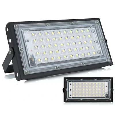 Set 2 Lampa Lucru 220V 50W 50 LED SMD Proiector Dreptunghiular Set 2 Lampa Lucru 220V 50W 50 LED SMD Proiector Dreptunghiular