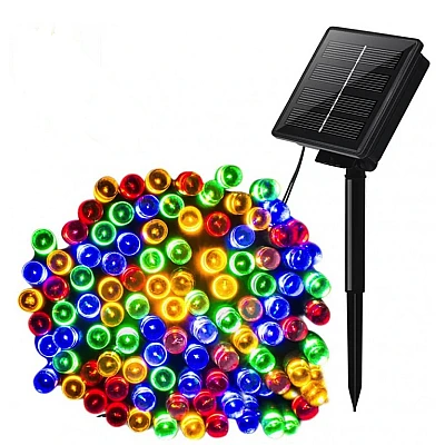 Instalatie solara 1500 16 MULTICOLORA cu 320 led lungime 12 metri telecomanda Instalatie solara 1500 16 MULTICOLORA cu 320 led lungime 12 metri telecomanda